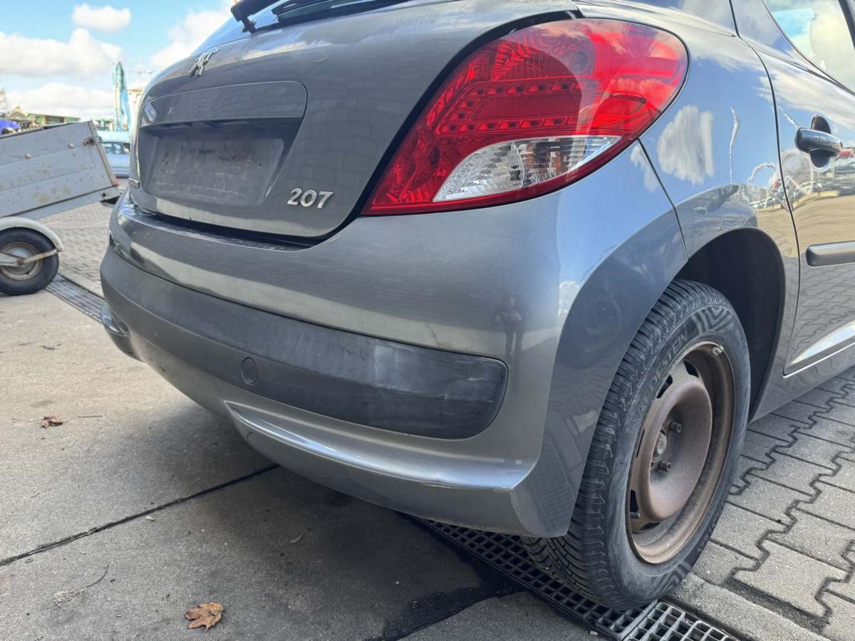 Peugeot 207 original Sto&szlig;stange Stossf&auml;nger hinten KTH Thorium Grau Facelift Bj.2010